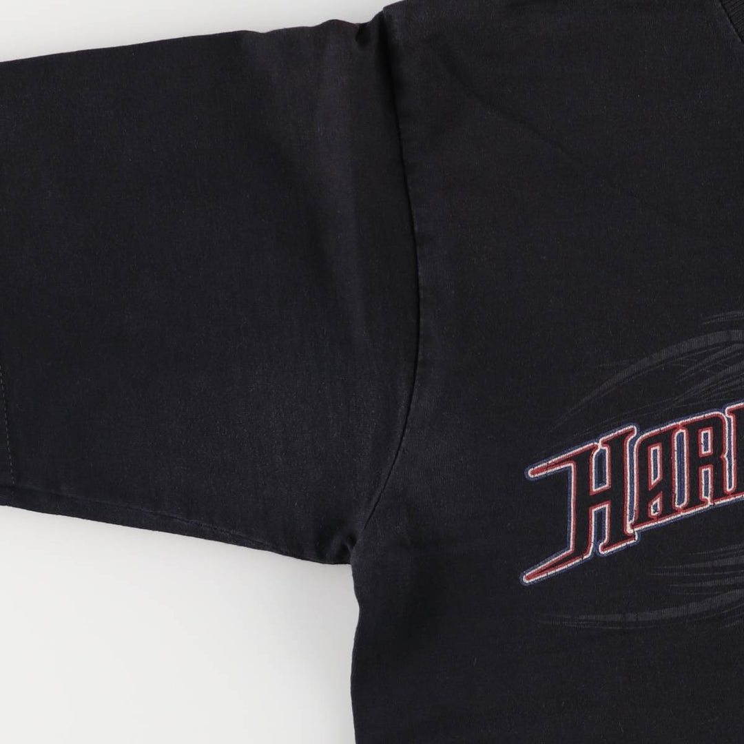 00'S Harley-Davidson Motorcycle Bike T-shirt Made in USA Men's M size cotton black type Vintage Second Hand