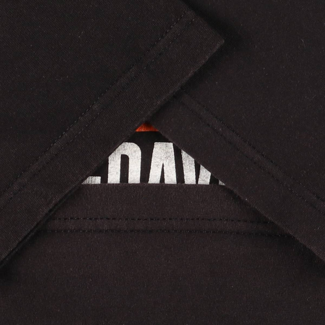 00'S Harley-Davidson Motorcycle Bike T-shirt Made in USA Men's L size cotton black type Vintage Second Hand