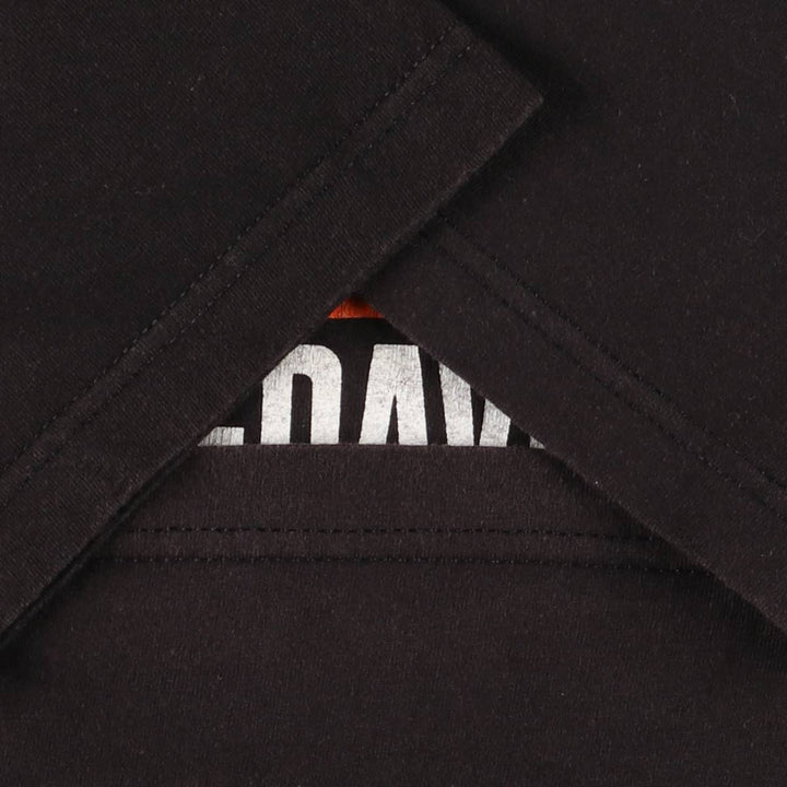 00'S Harley-Davidson Motorcycle Bike T-shirt Made in USA Men's L size cotton black type Vintage Second Hand