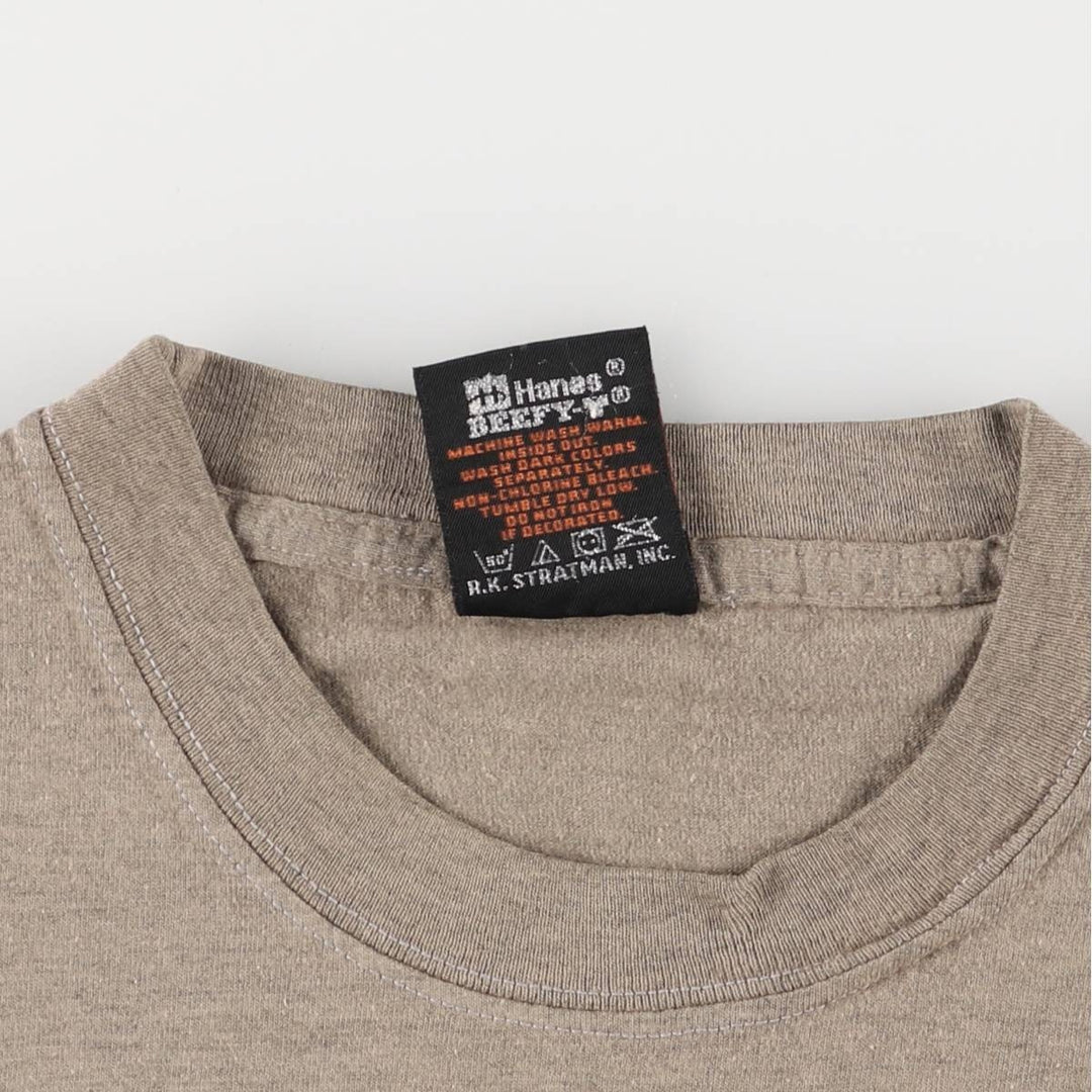 00'S Harley-Davidson Motorcycle Bike T-shirt Made in USA Men's L size cotton Khaki type Vintage Second Hand