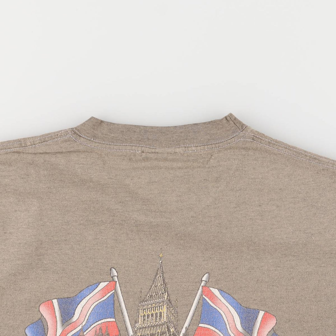 00'S Harley-Davidson Motorcycle Bike T-shirt Made in USA Men's L size cotton Khaki type Vintage Second Hand