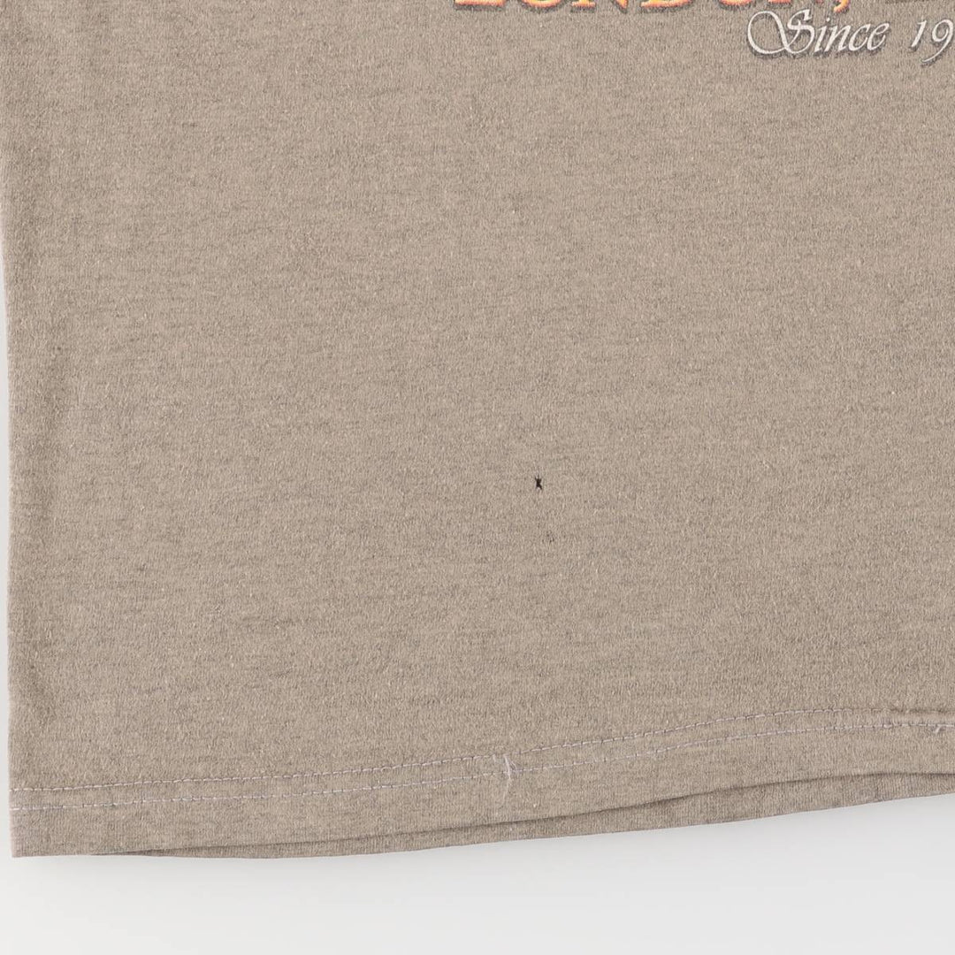 00'S Harley-Davidson Motorcycle Bike T-shirt Made in USA Men's L size cotton Khaki type Vintage Second Hand