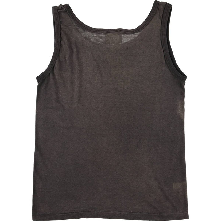 ISLANDER Harley-Davidson Eagle Pattern Tank Top Made in USA Women's Size L Vintage polyester Charcoal Vintage Second Hand