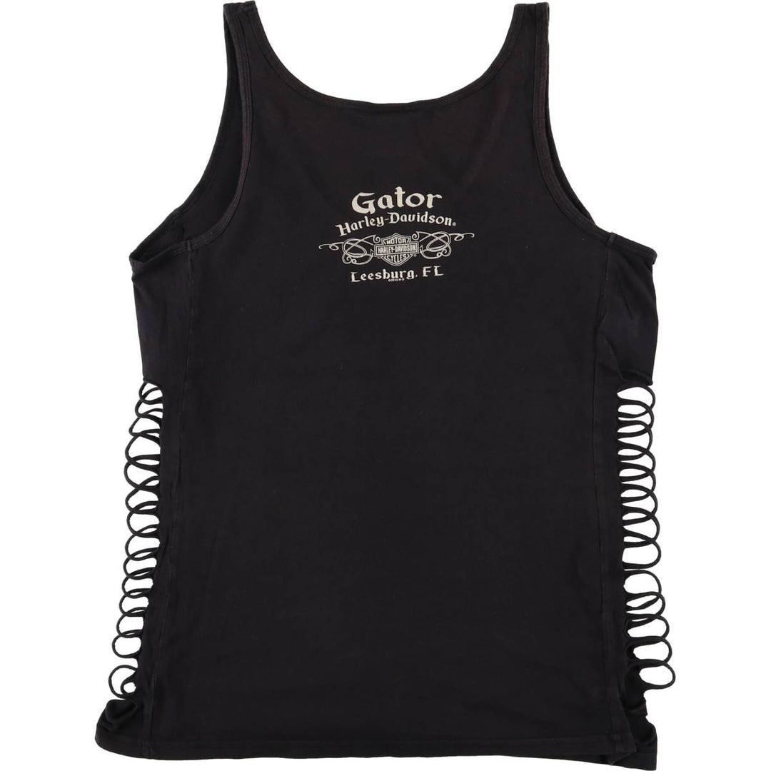 Harley-Davidson Cutout Tank Top Women's XL cotton black type Vintage Second Hand