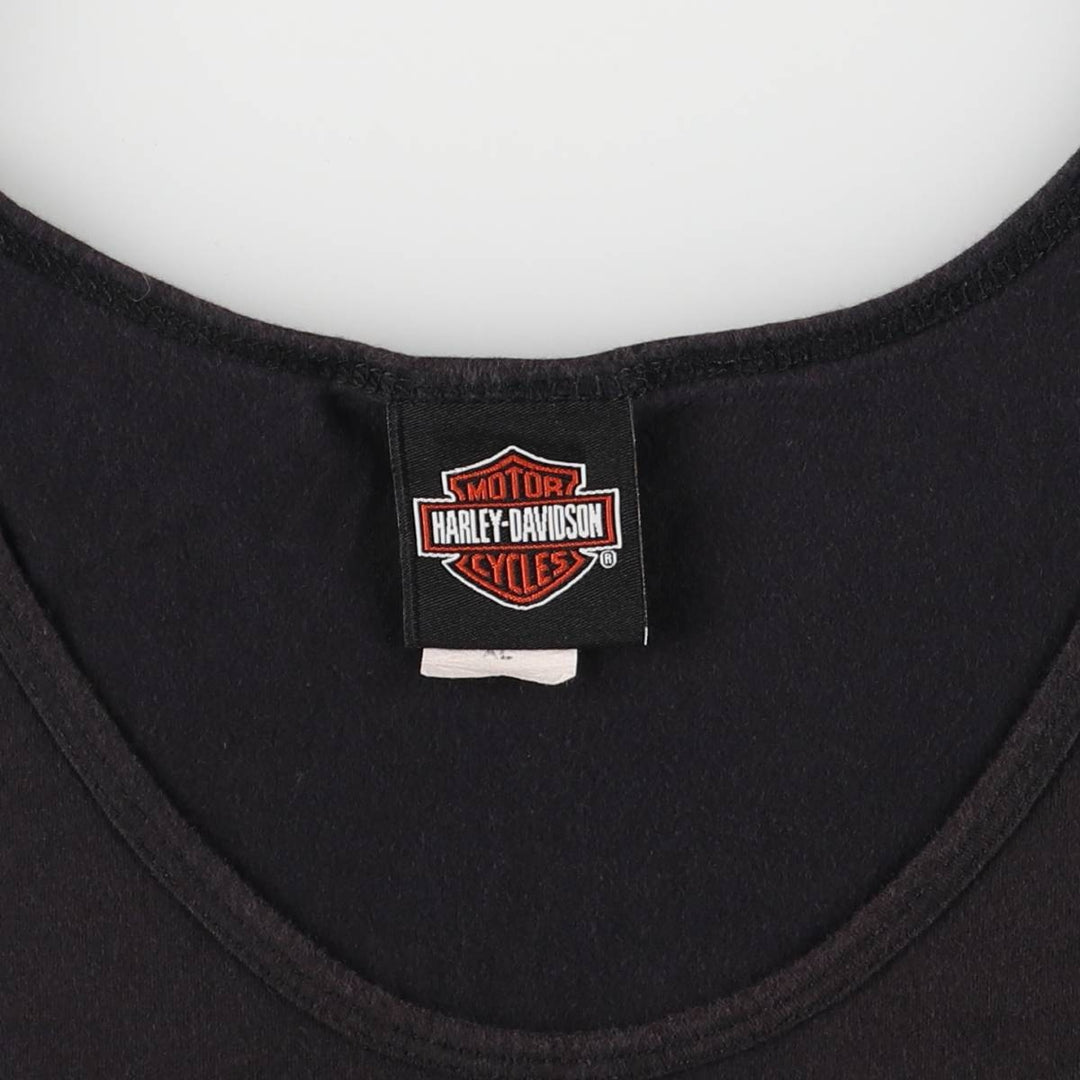 Harley-Davidson Cutout Tank Top Women's XL cotton black type Vintage Second Hand