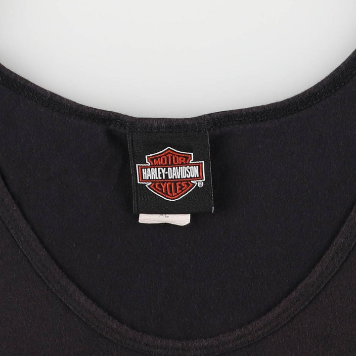 Harley-Davidson Cutout Tank Top Women's XL cotton black type Vintage Second Hand