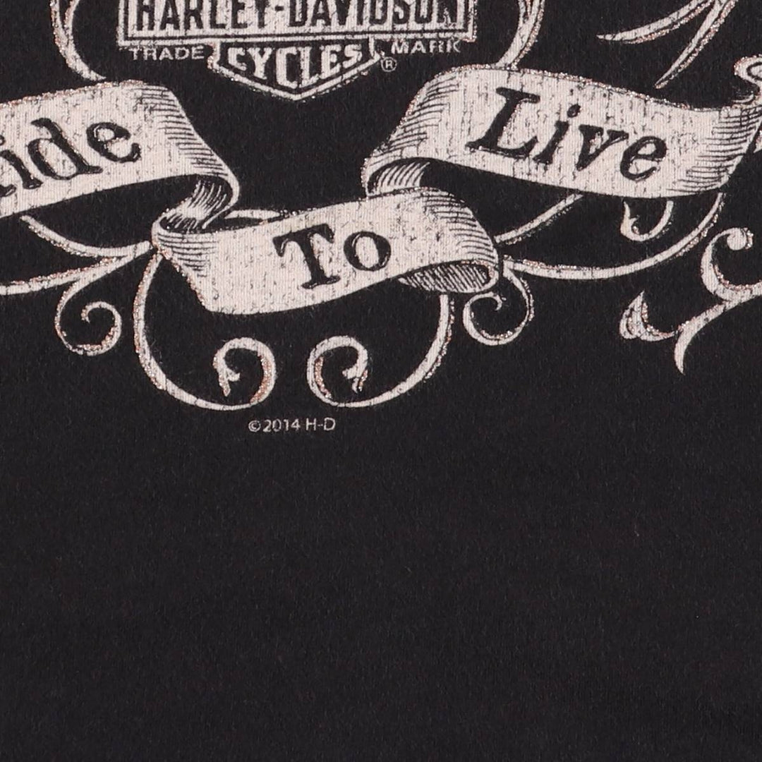 Harley-Davidson Cutout Tank Top Women's XL cotton black type Vintage Second Hand