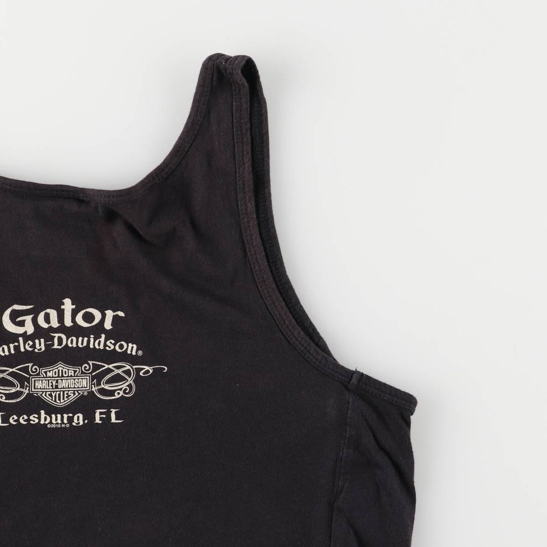 Harley-Davidson Cutout Tank Top Women's XL cotton black type Vintage Second Hand