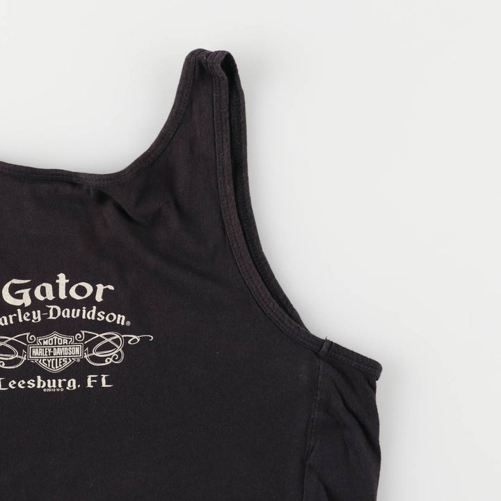 Harley-Davidson Cutout Tank Top Women's XL cotton black type Vintage Second Hand