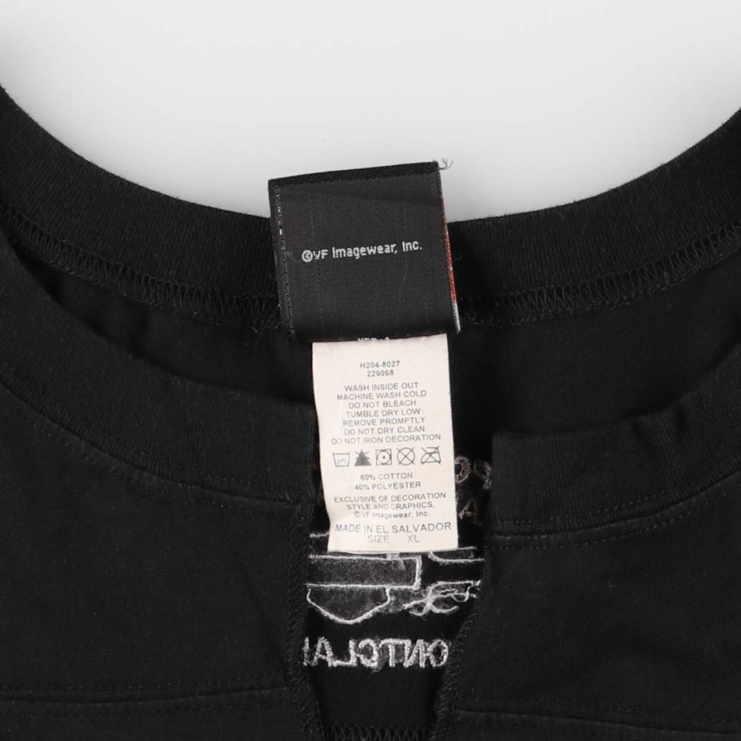 Harley-Davidson Slit Neck Tank Top Women's XL cotton black type Vintage Second Hand