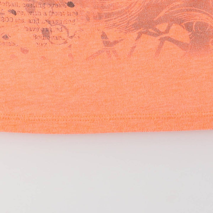 Harley-Davidson Tank Top for Women (Size XS) cotton orange type Vintage Second Hand