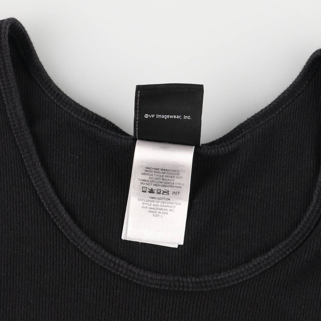 Harley-Davidson Tank Top Made in USA Women's Size L cotton black type Vintage Second Hand