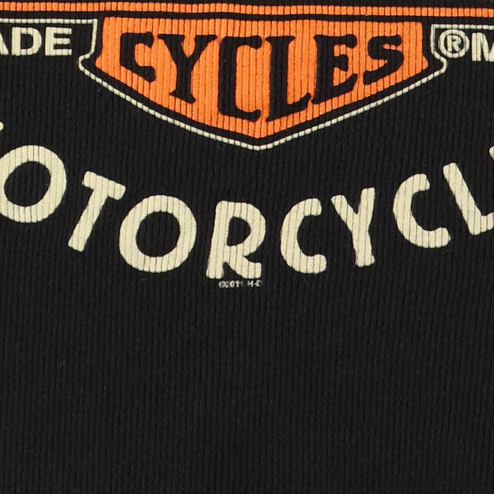 Harley-Davidson Tank Top Made in USA Women's Size L cotton black type Vintage Second Hand