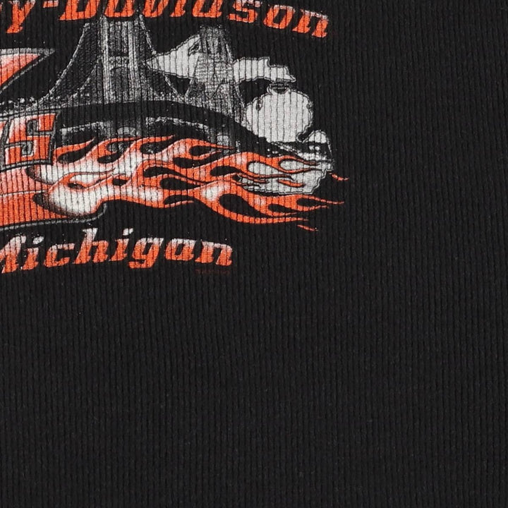 Harley-Davidson Tank Top Made in USA Women's Size L cotton black type Vintage Second Hand