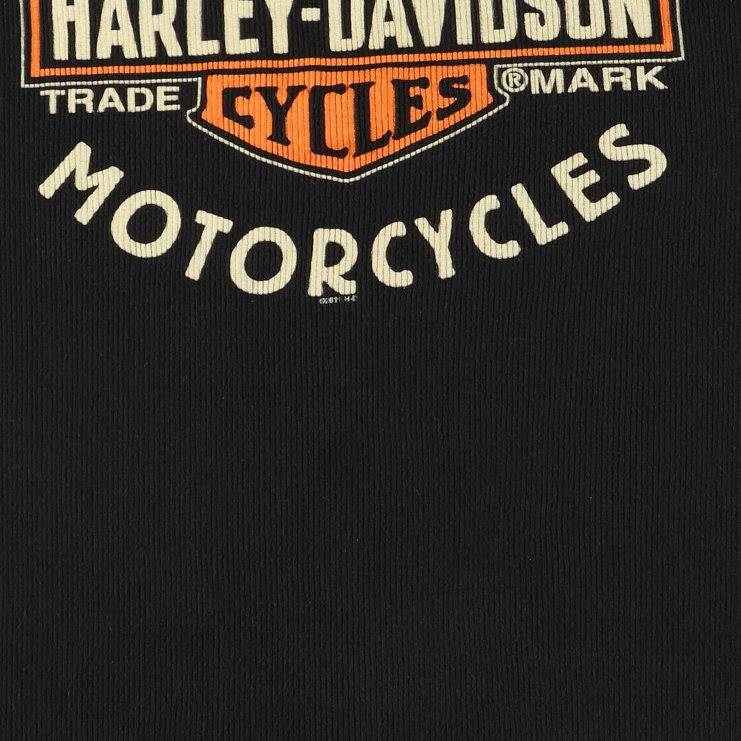 Harley-Davidson Tank Top Made in USA Women's Size L cotton black type Vintage Second Hand