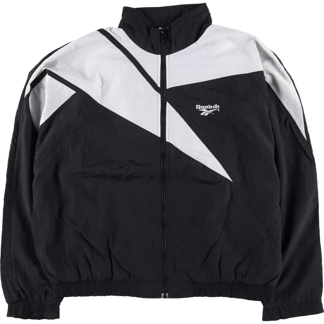 90'S Reebok nylon jacket, men's size L, vintage Nylon white type Vintage Second Hand