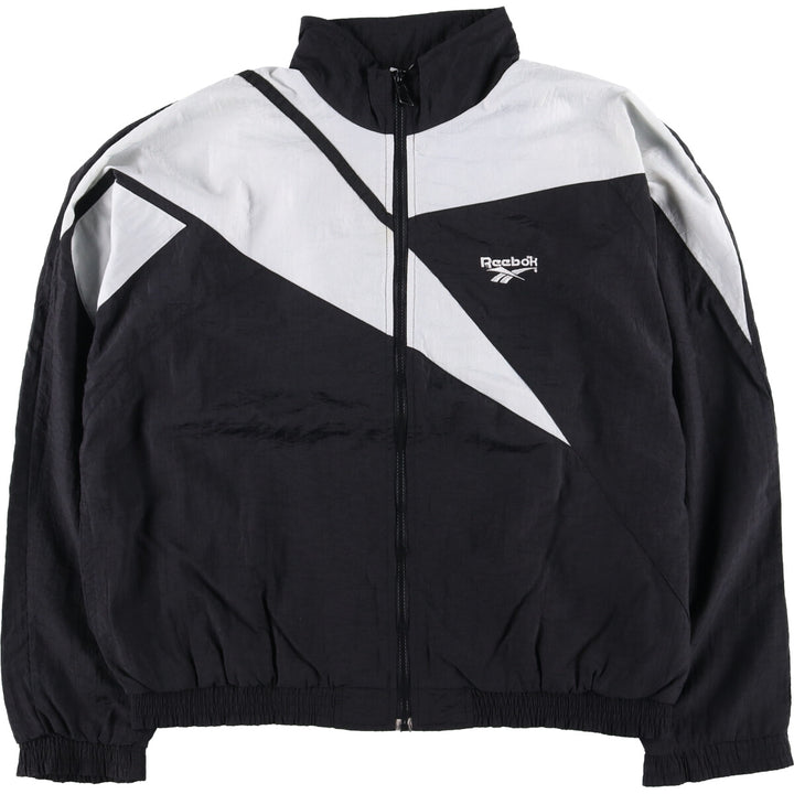 90'S Reebok nylon jacket, men's size L, vintage Nylon white type Vintage Second Hand