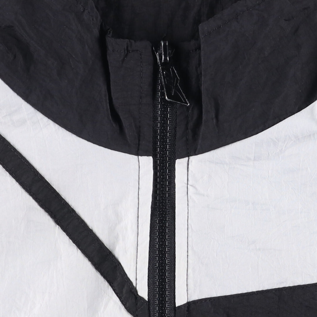 90'S Reebok nylon jacket, men's size L, vintage Nylon white type Vintage Second Hand