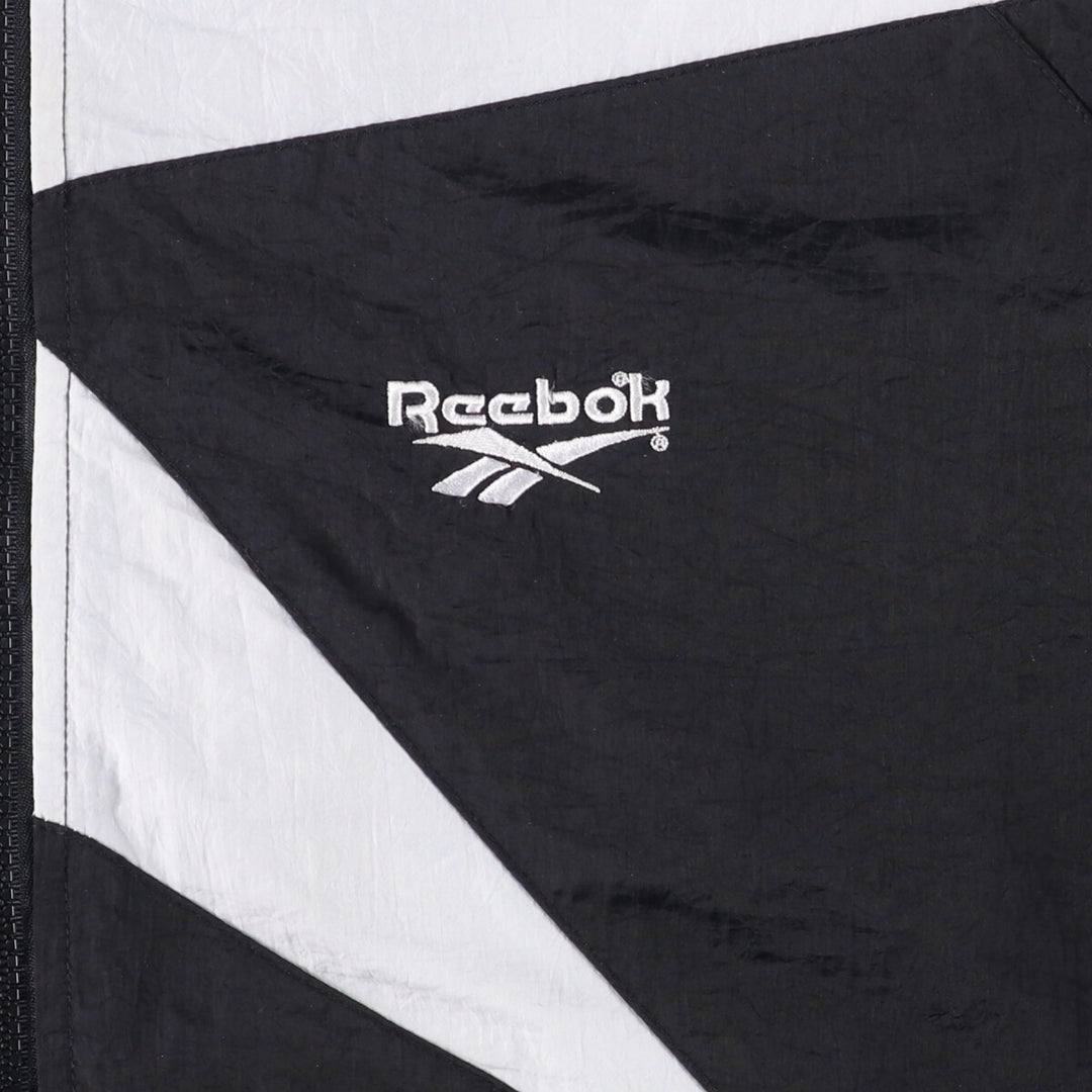 90'S Reebok nylon jacket, men's size L, vintage Nylon white type Vintage Second Hand