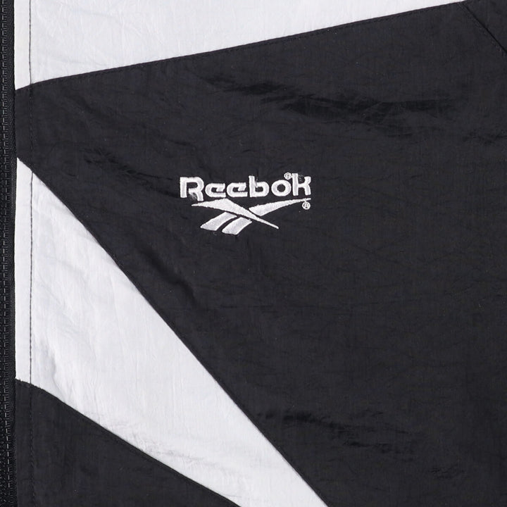 90'S Reebok nylon jacket, men's size L, vintage Nylon white type Vintage Second Hand