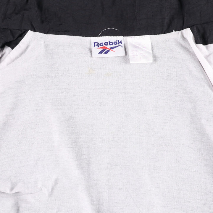 90'S Reebok nylon jacket, men's size L, vintage Nylon white type Vintage Second Hand