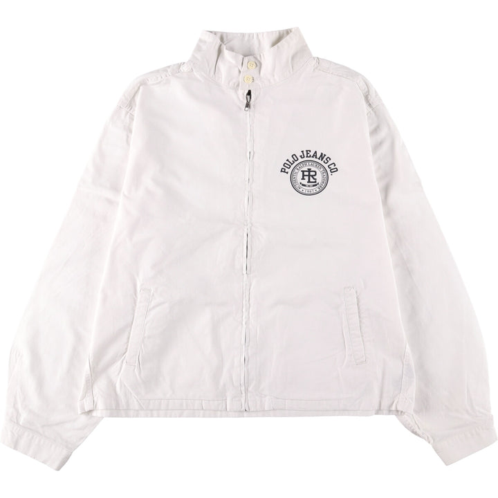 00'S Ralph Lauren POLO JEANS COMPANY Harrington Jacket Swing Top Men's XL cotton white type Vintage Second Hand