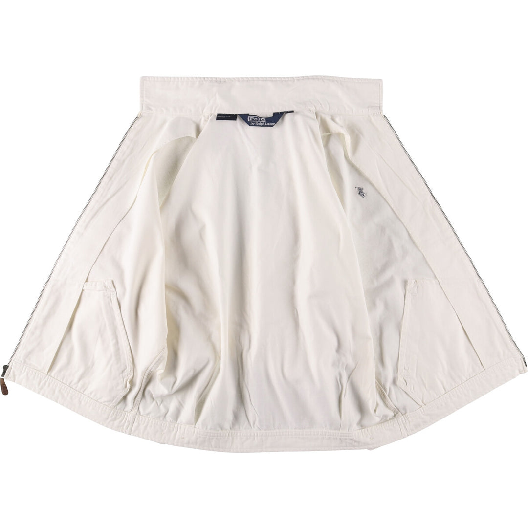 Ralph Lauren POLO by Ralph Lauren Swing Top Sports Jacket Men's L size cotton pale white type Vintage Second Hand