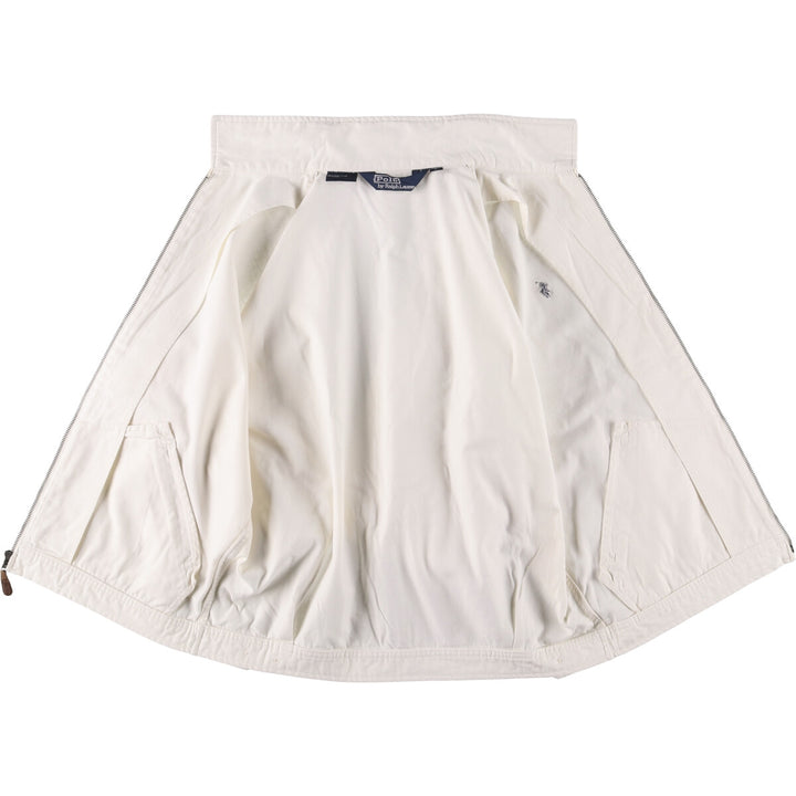 Ralph Lauren POLO by Ralph Lauren Swing Top Sports Jacket Men's L size cotton pale white type Vintage Second Hand