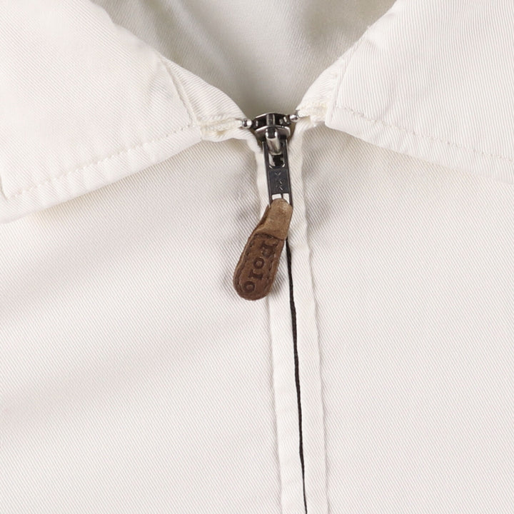 Ralph Lauren POLO by Ralph Lauren Swing Top Sports Jacket Men's L size cotton pale white type Vintage Second Hand