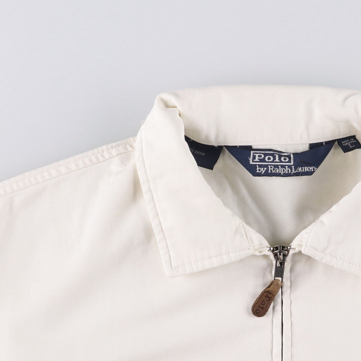 Ralph Lauren POLO by Ralph Lauren Swing Top Sports Jacket Men's L size cotton pale white type Vintage Second Hand