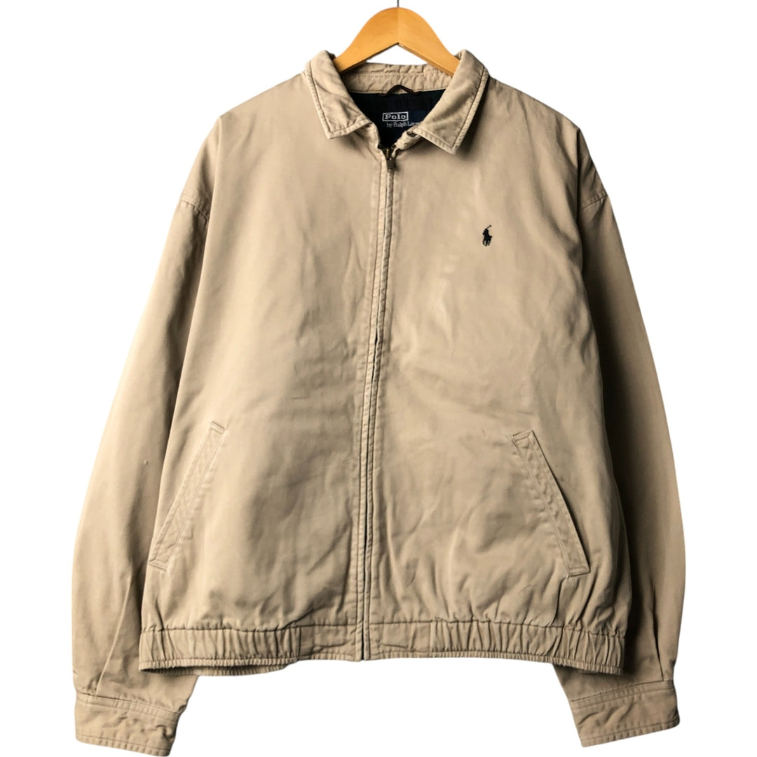 Ralph Lauren POLO by Ralph Lauren Swing Top Sports Jacket Men's XL cotton Beige type Vintage Second Hand