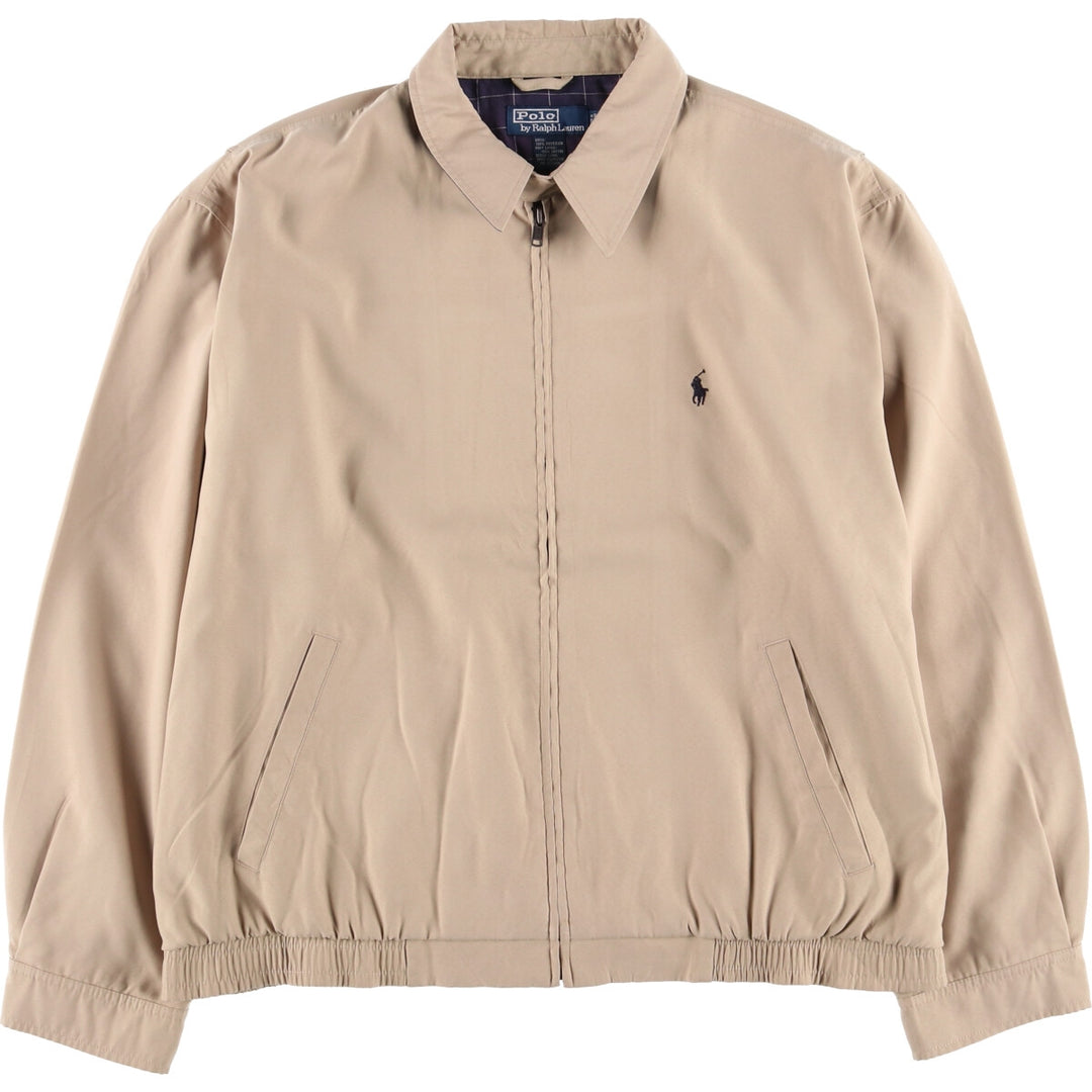 Ralph Lauren POLO by Ralph Lauren Swing Top Sports Jacket Men's L size polyester Beige type Vintage Second Hand