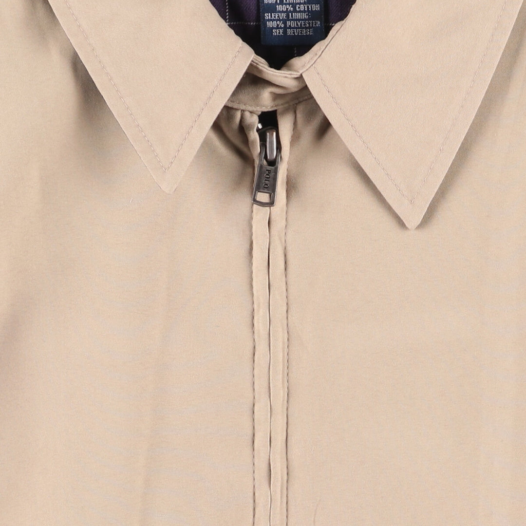 Ralph Lauren POLO by Ralph Lauren Swing Top Sports Jacket Men's L size polyester Beige type Vintage Second Hand