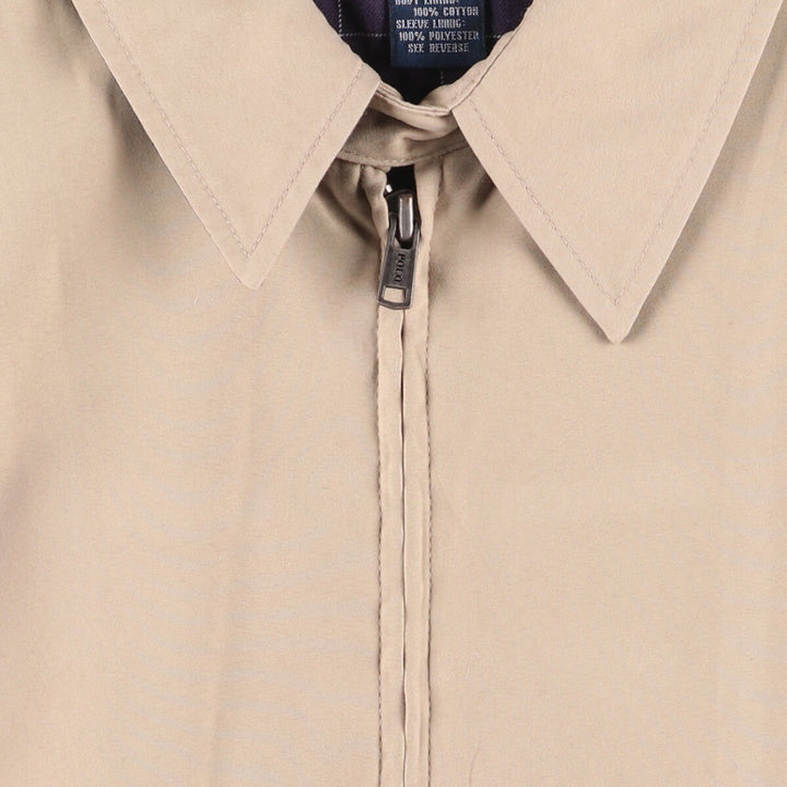 Ralph Lauren POLO by Ralph Lauren Swing Top Sports Jacket Men's L size polyester Beige type Vintage Second Hand