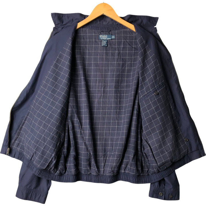 Ralph Lauren POLO by Ralph Lauren Swing Top Sports Jacket Men's XL polyester navy blue type Vintage Second Hand