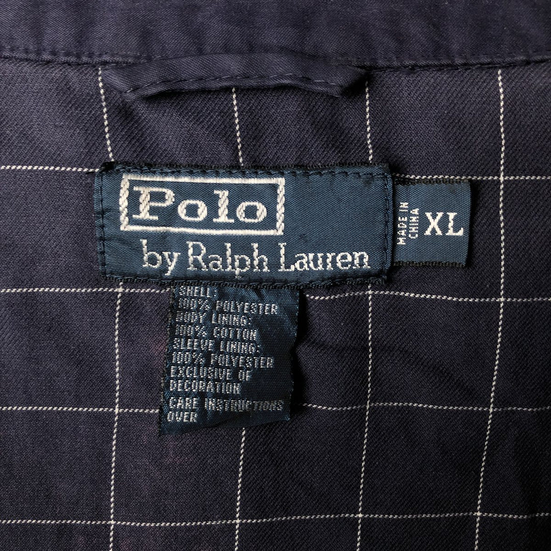 Ralph Lauren POLO by Ralph Lauren Swing Top Sports Jacket Men's XL polyester navy blue type Vintage Second Hand