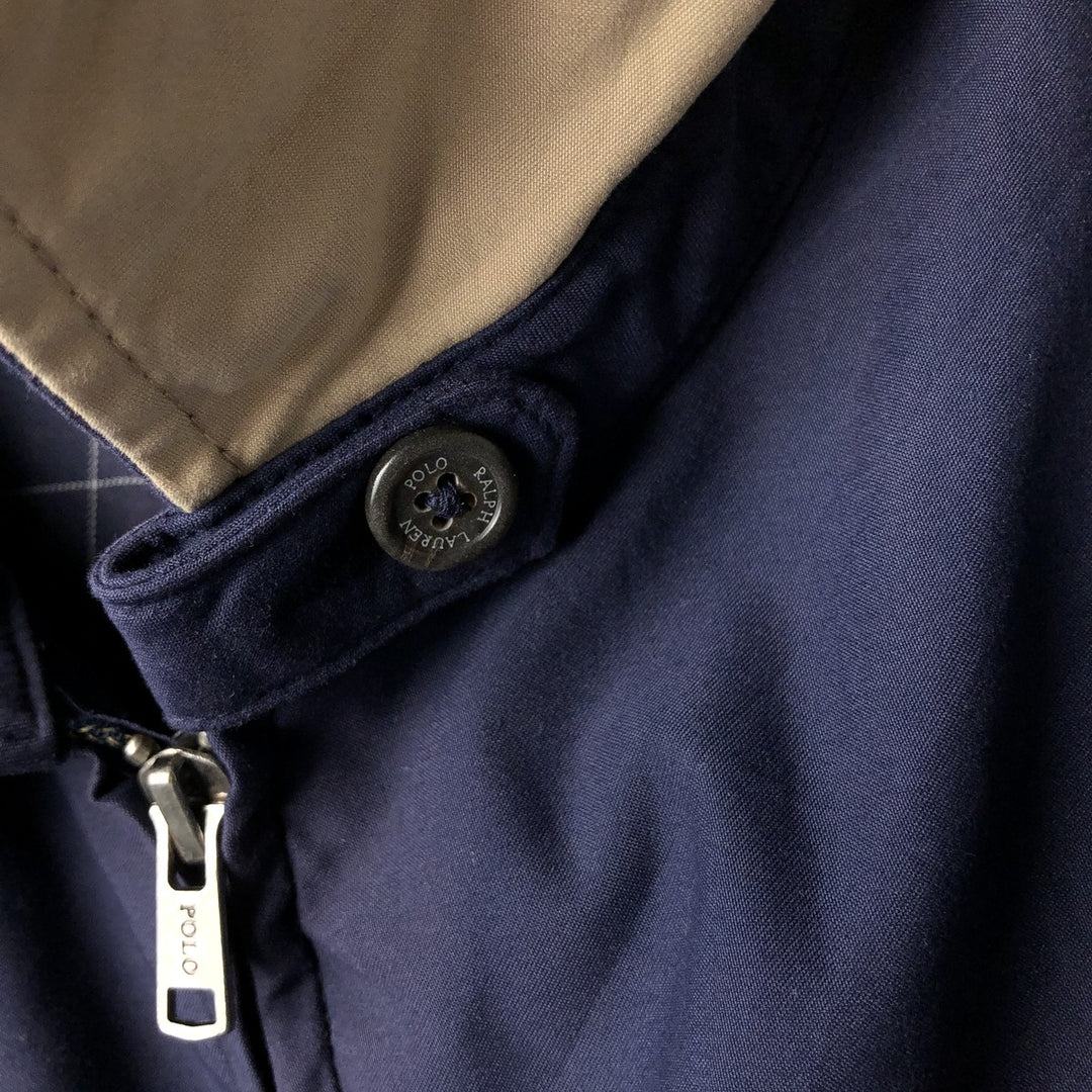 Ralph Lauren POLO by Ralph Lauren Swing Top Sports Jacket Men's XL polyester navy blue type Vintage Second Hand