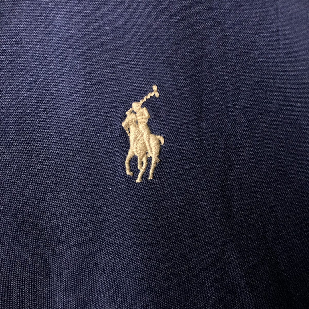 Ralph Lauren POLO by Ralph Lauren Swing Top Sports Jacket Men's XL polyester navy blue type Vintage Second Hand