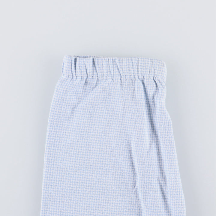 Ralph Lauren Houndstooth Pattern Harrington Jacket Swing Top Men's M Size cotton Blue type light blue Vintage Second Hand