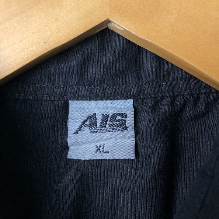AIS Short Sleeve Mexican Shirt, Cuban Shirt, Box Shirt, Men's XL unclear black type Vintage Second Hand