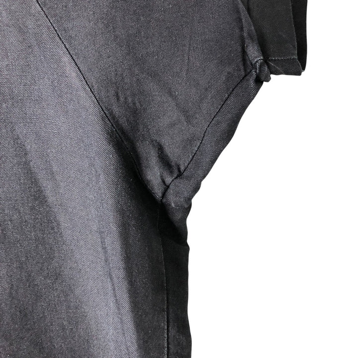 CENTRO Short Sleeve Open Collar Mexican Shirt, Cuban Shirt, Box Shirt, Men's XXL Lamy black type Vintage Second Hand
