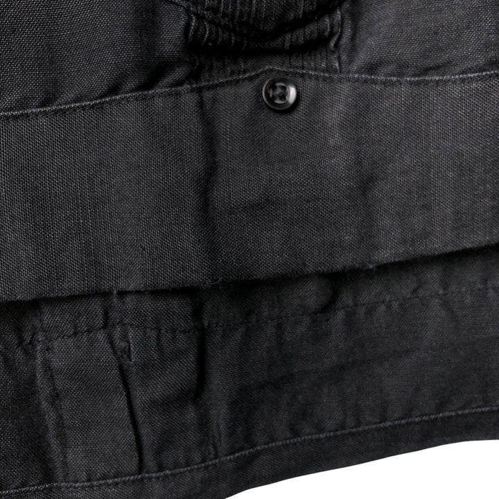 CENTRO Short Sleeve Open Collar Mexican Shirt, Cuban Shirt, Box Shirt, Men's XXL Lamy black type Vintage Second Hand