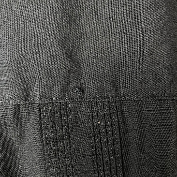 Cafe Luna Short Sleeve Open Collar Mexican Shirt, Cuban Shirt, Box Shirt, Men's Size XL cotton black type Vintage Second Hand