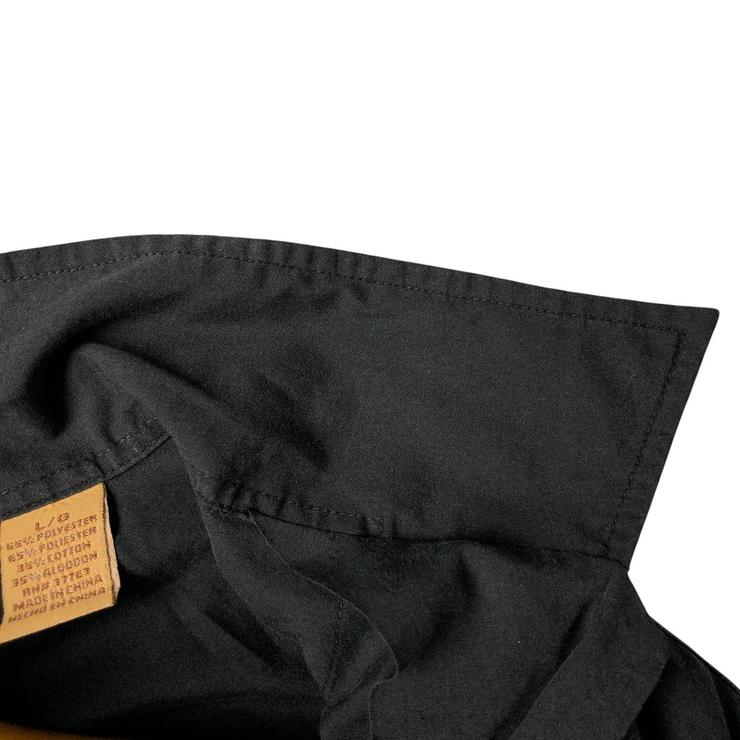 the Havanera Co. Short Sleeve Open Collar Mexican Shirt Cuban Shirt Box Shirt Men's Size L polyester black type Vintage Second Hand