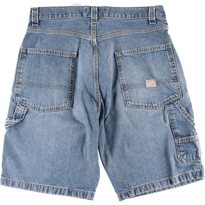 Levi's SIGNATURE Denim Painter Shorts, Men's, W34 equivalent cotton blue type Vintage Second Hand
