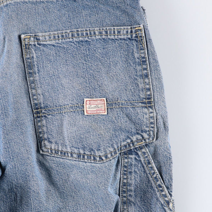 Levi's SIGNATURE Denim Painter Shorts, Men's, W34 equivalent cotton blue type Vintage Second Hand