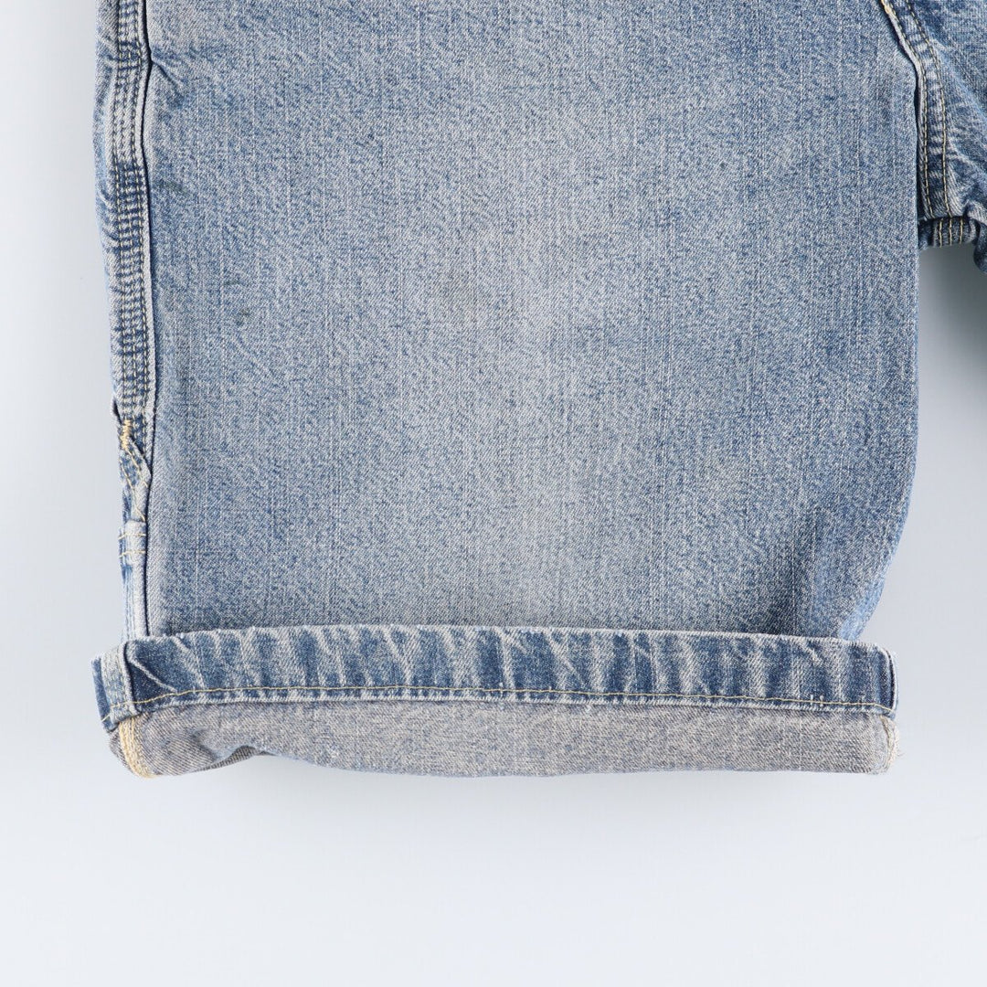 Levi's SIGNATURE Denim Painter Shorts, Men's, W34 equivalent cotton blue type Vintage Second Hand