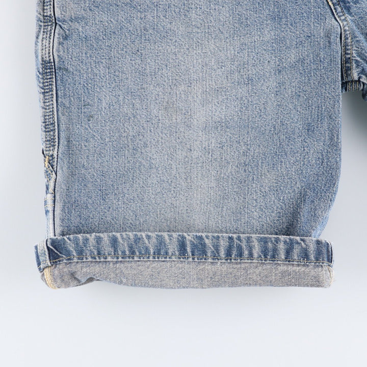 Levi's SIGNATURE Denim Painter Shorts, Men's, W34 equivalent cotton blue type Vintage Second Hand