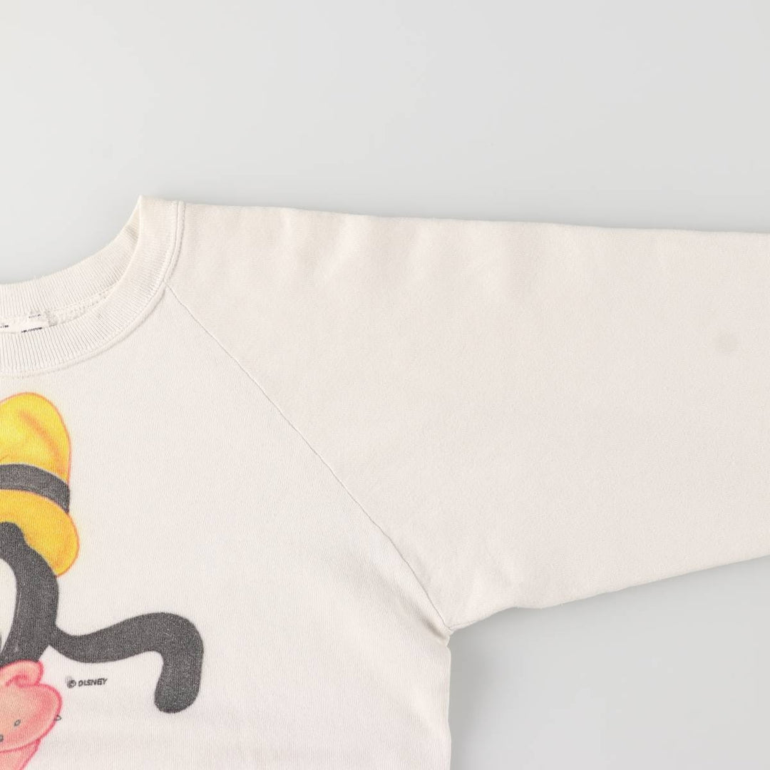 90'S Fruit of the Loom Goofy character sweatshirt, men's size XL, vintage cotton white type Vintage Second Hand