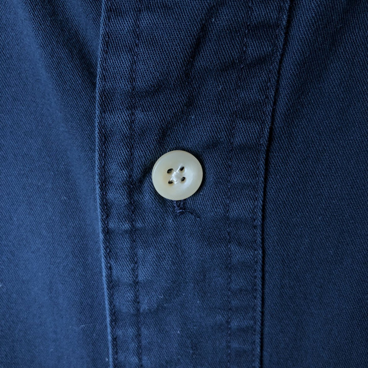 90'S Ralph Lauren CHAPS long sleeve button down shirt men's size L vintage cotton navy blue type Vintage Second Hand